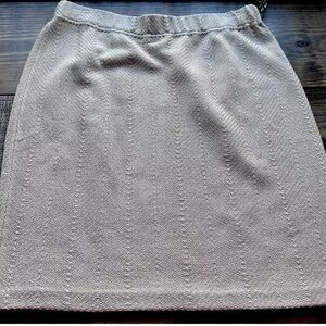 St. John Skirt Ladies Large Tan Knit Beige Mini